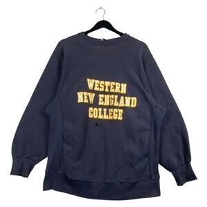 Vintage Western New England College Crewneck Large